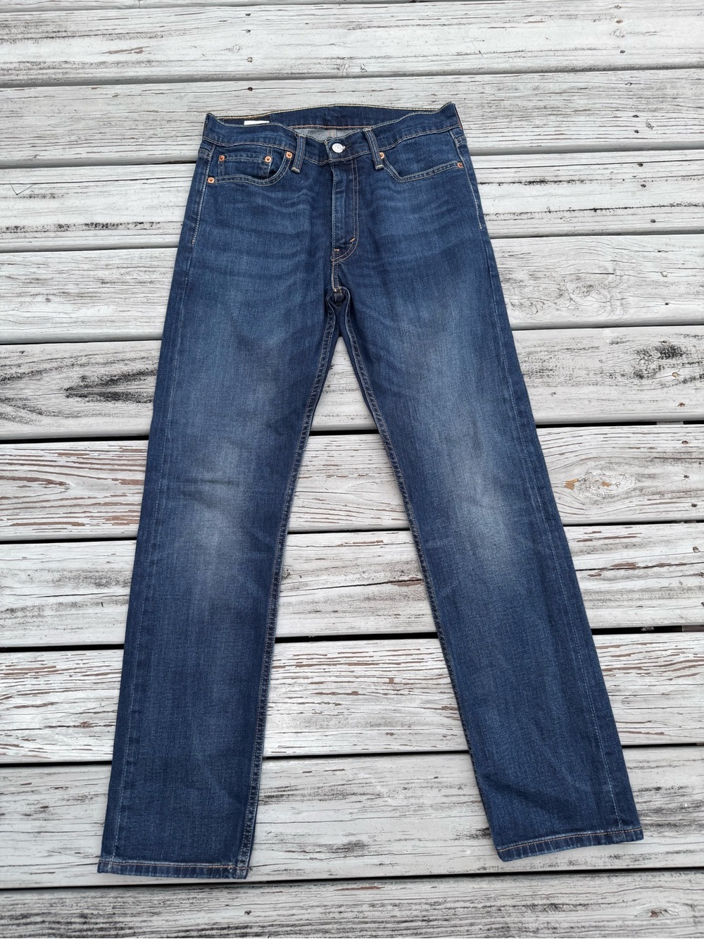 Levi's Men's Dark Blue Straight Jeans 513